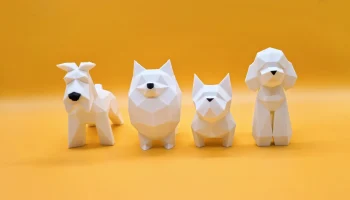 Lo-poly Французский бульдог 3