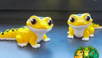 Милый леопардовый геккон