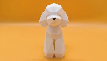 Lo-poly пудель 3