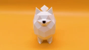 Низкополигональный померанец 2