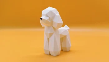Lo-poly пудель