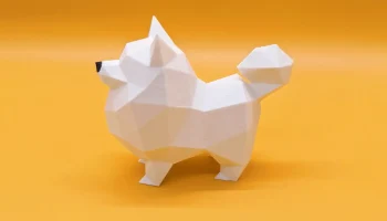 Низкополигональный померанец 3