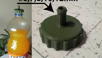 Крышка для PET бутылки со штуцером 1