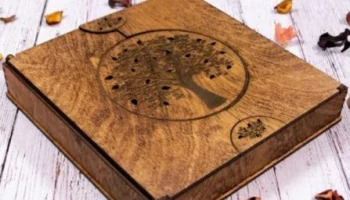 Коробка с гравировкой «Дуб»