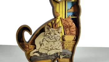 Многослойное панно «Котики»
