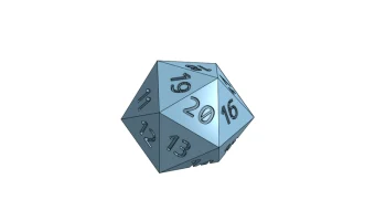 Магнит для кубиков D20 1