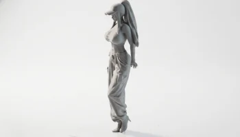 Девушка в кепке Женская статуэтка-статуэтка для 3D-печати 1