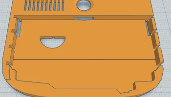 T-Deck OG Keyboard Backplate- Front Facing Speaker Mod 1