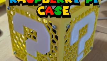 Чехол с блоком вопросительного знака для Raspberry Pi 4/5