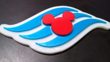 Логотип круизной линии Disney с углублением для магнита (...