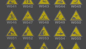 Коллекция предупреждающих знаков ISO 7010 (полная) / Warn... 2