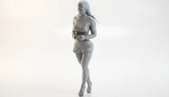 Женская фигурка "Красивое платье" для 3D-печати...... 1