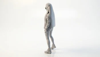 Крутая фигурка девушки-гота из фильмов, ТВ, 3D-печать 4