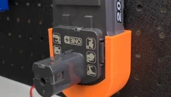 Держатель для батарей Ryobi One+ 2AH на перфорированной ...