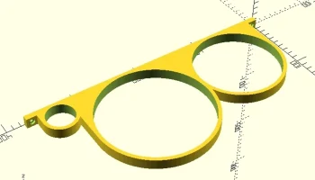 OpenSCAD - Держатель кухонных рулонов 3