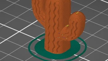 3D Магнит Кактус 3