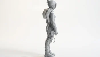 Фигурка девушки-путешественницы, женский персонаж, 3D-пе... 3