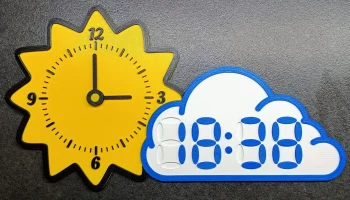 Аналоговые и цифровые часы, изучение времени 2