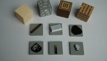 Верстак Minecraft с предметами (для охоты за мусором) 2