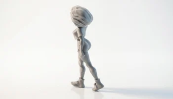 Фигурка девушки-бейсболистки, женский спорт, 3D-печать 4
