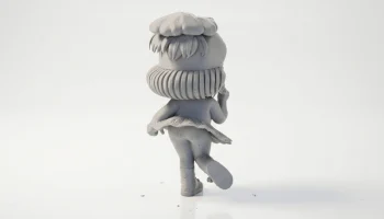 Фигурка девушки FU, женский персонаж, 3D-печать 3