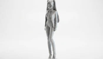 Фигурка ботанистой девушки, женский персонаж, 3D-печать 1