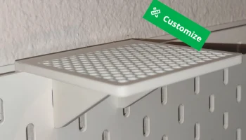 Верхняя полка для перфорированных панелей Ikea Skadis.