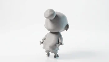 Фигурка персонажа маленькой девочки, женская, для 3D-печати 4