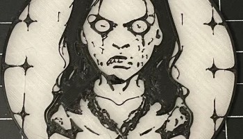 Zombie Girls Coasters - Layer and Thickness Remix 3