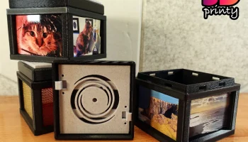 Ящик для фотографий с поворотным замком Ящик для фотографий с поворотным замком