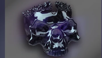 Серия "Король черепа" нежити _ Skull-Bowl -3D Модель 8