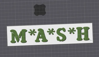 Настенная вывеска с логотипом M*A*S*H - декор для 3D-печати 1