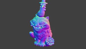 Подробный фанарт Derpy Jinu Demon Tiger Kpop охотники на... 1