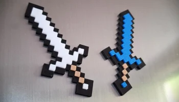 Магнит для меча Minecraft - защелкивается! АМС НЕ НУЖЕН!.... 1