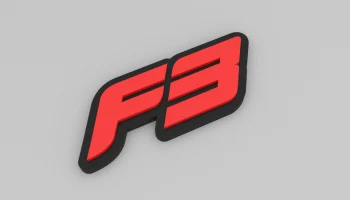 Магнит на холодильник Формулы 3 - контурный логотип F3...... 1