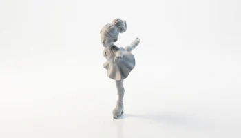 Skater Girl Ice Skating Figurine 3D Printable 2