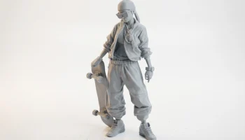 Фигурка девушки-скейтбордиста женского персонажа для 3D-... 1