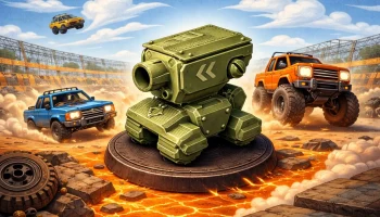 Механический танк в стиле Crash Derby Metal Slug 1