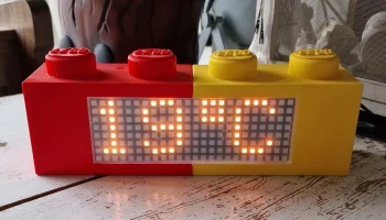 Часы Lego NeoPixel с термометром 1