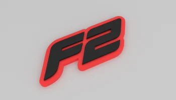 Магнит на холодильник Формулы 2 - контурный логотип F2...... 3