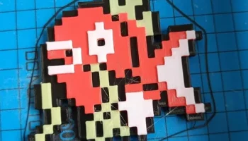 Magikarp Pixel Art Магнит 4 цвета