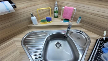 Полка для сушки кухонного полотенца и губки 7