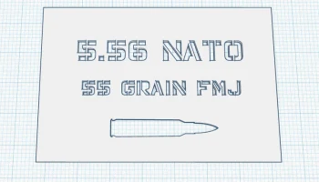 Трафареты для этикеток для боеприпасов 5.56 NATO/.223 Rem... 2