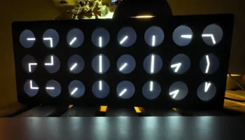 Цифровые часыClock 24 - кинетические часы, состоящие из ... 1