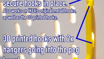 Колышек IKEA Skadis - заглушки и закрепите крючки 1