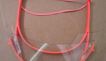 Накидка на брови для защитных щитков. Шаблон на 3 и 4 отв... 2