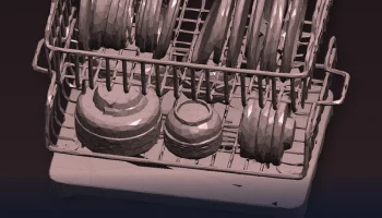 Одна сушилка для кухонной посуды в двенадцатом масштабе,... 7