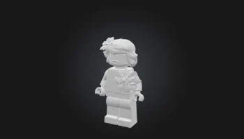 Женщина в стиле LEGO