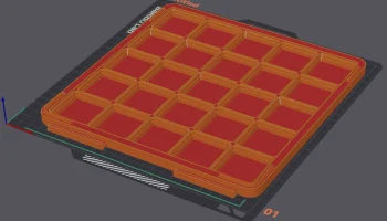 Ящик Gridfinity 5x5x6, штабелируемый со скользящим замком 3