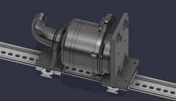WS9290 Монтаж на DIN-рейку CPAP